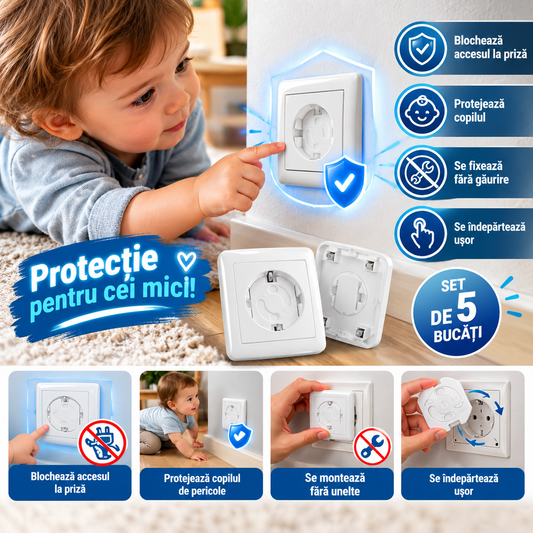 PrizăSafe™ – Protecție Simplă Pentru Prizele Din Casa Ta